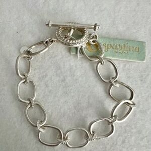 NWT Spartina 449 Cristal Aura Toggle Link Bracelet